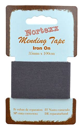 Image of Nortexx Iron On Fabric Repair Tape, Dark Grey – Durable Mending & Patching Solution for Clothing
