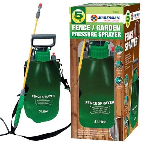 Image of BARGAINS-GALORE 5L Manual Pump Fence Pressure Sprayer - Multipurpose Outdoor Garden Sprayer | Cleaning, Watering Lawn, Unwanted Weeds Killer | Efficient, Durable & Long Lasting