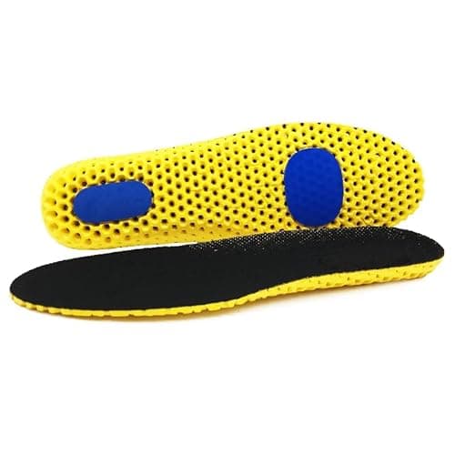 Image of Norelie Comfy Shock Absorbing Shoe Insoles for Men & Women - Breathable Honeycomb Comfort Insoles for Work Boots, Running, Walking - All Day Support, Trim to Fit Shoe Inserts (1 Medium 41-42 Pair)