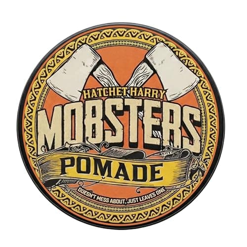 Image of Mobsters Pomade for Men - Strong Hold, Matte Finish Water-Based Pomade for Men, Easy Wash Out, Non-Greasy, Long-Lasting Mens Hair Wax for Slick Back, Easy Wash Out, Compact Tin, Various Scents
