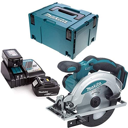 Image of Makita DSS610Z 18V Circular Saw 165mm with 2 x 5Ah Batteries, Charger & Type 3 Case