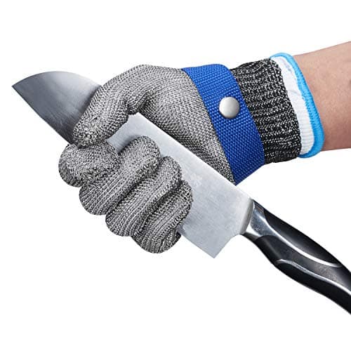 Image of ThreeH Protective Gloves for Cutting Chopping Slicing Meat Processing Stainless Steel Cut Resistant Gloves GL09 XL(One Glove)