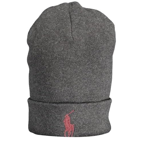 Image of Ralph Lauren Beanie Classic Hat Cotton One Size Grey, gray, One Size