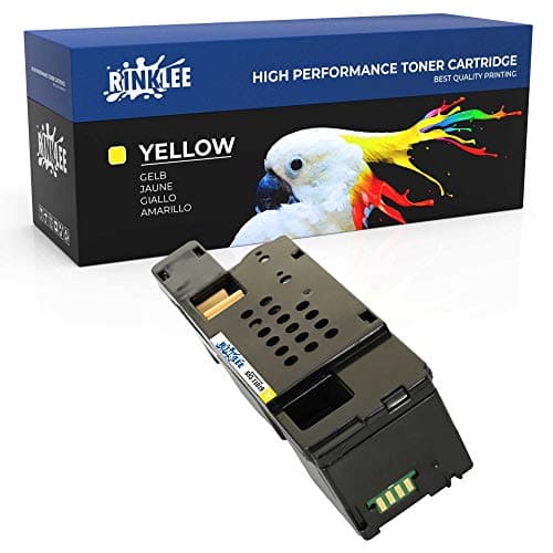 Image of RINKLEE 593-11019 Toner Cartridge Compatible with Dell C1765nfw C1765nf C1760nw 1250c 1350cnw 1355cn 1355cnw | High Yield 1400 Pages | YELLOW