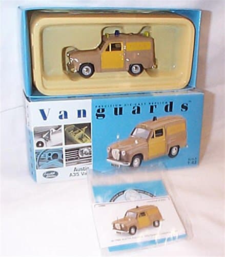 Image of corgi vanguards wiltshire constabulary austin A35 van 1.43 scale diecast model