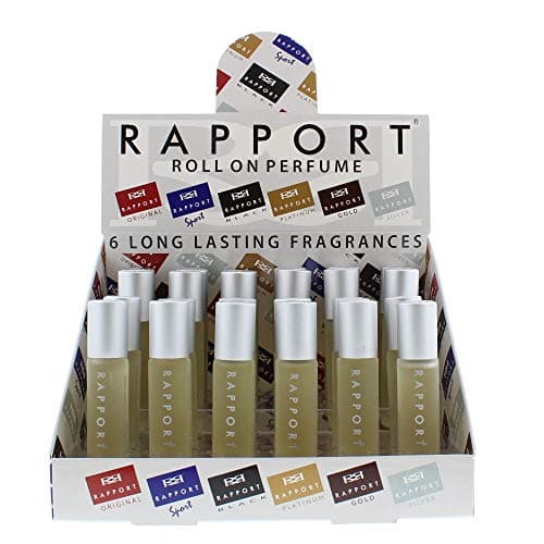Image of Eden Classic Rapport Silver 10ml Roll On Perfume Display Unit 24pcs