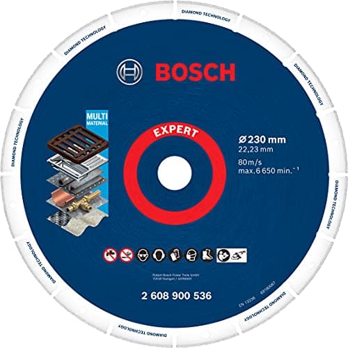 Image of Bosch Professional 1x Expert Diamond Metal Wheel Large Size Cutting Disc (for Cast iron, Ø 230 mm, Accessories Large Angle Grinder)