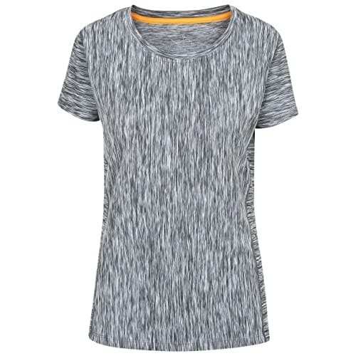 Image of Trespass Womens Tshirt Short Sleeve Workout Active Gym Top Daffney Grey Marl