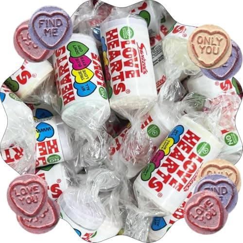 Image of Swizzles Sweets Love Hearts - 50 x Love Hearts Sweets - Multipack Love Hearts Sweets Mini, Iconic British Sweets with Charming Messages - Great for Any Occasion (MADE IN UK)