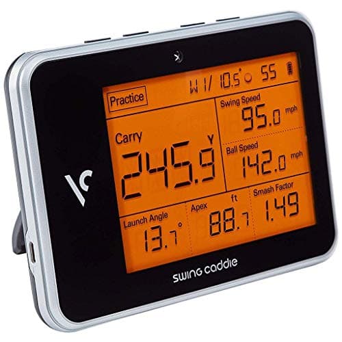 Image of Voice Caddie Golf Swing Caddie SC300 Portable Launch Monitor, Black