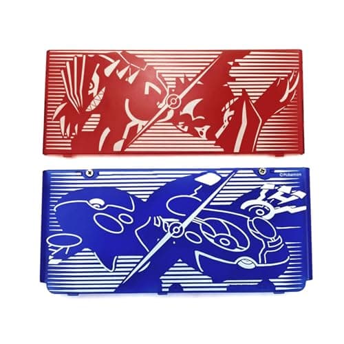 Image of Limited for Extra Faceplate Replacement Clear Cover Plates PKM Ruby & Sapphire, for New 3DS Small Handheld Game Console, Semi-Transparent Red & Blue Top/Bottom Outer Shells Set Accessories
