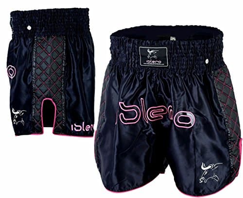 Image of Islero Ladies Pink Muay Thai Fight Shorts MMA Kick Boxing Grappling Martial Arts Gear UFC (X-Small)
