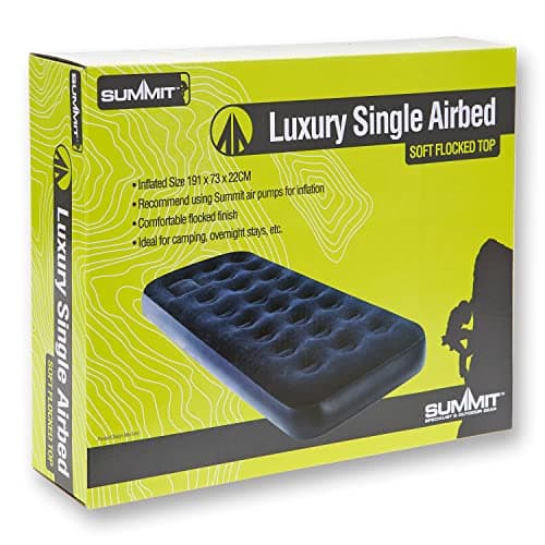 Image of VFM - Luxury Flocked Single Airbed Camping - Summit Outdoor Leisure