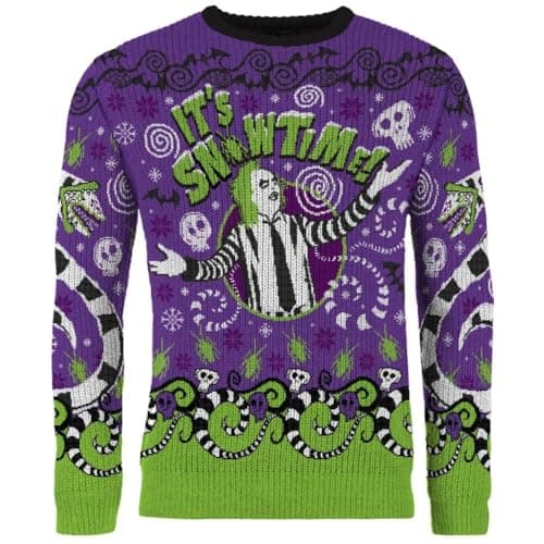 Image of AAA Merchandise Beetlejuice: Christmas Jumper (Size: S)