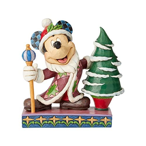 Image of Enesco Mickey Mouse Figurine, Resin, Green/Purple/Blue, 19