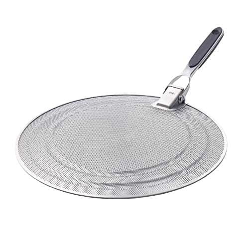 Image of OXO 1064468 Good Grips Splatter Screen with Folding Handle, Silver