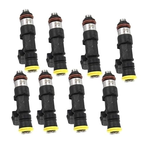 Image of OVBNMO 8pcs Fuel Injector Nozzles 210LB 2200CC Compatible for Bosch Honda Mazda Dodge LS3 LS7 Corvette C6 Camaro G8 0280158829 0280158821 0280158843 Automotive Replacement Fuel Injectors Set Of 8