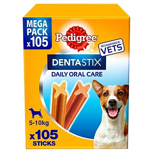 Image of Pedigree DentaStix Daily Dental Chews Small Dog 5-10kg 105 Sticks