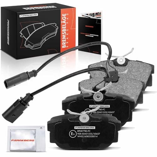 Image of Frankberg Brake Pad Set incl. 4x Pads Rear Compatible with Transporter IV Bus 70B 70C 70J 70K 7DB 7DC 7DJ 7DK A.l.h.a.m.b.r.a 7V8 7V9 Replace# 7M3698451F