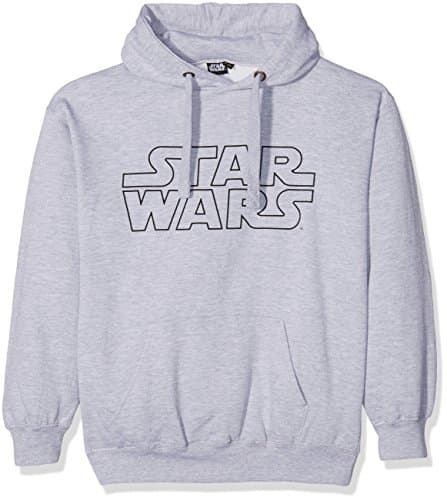 Image of Star Wars Men's Basic Logo T Shirt, Grey, XXL UK
