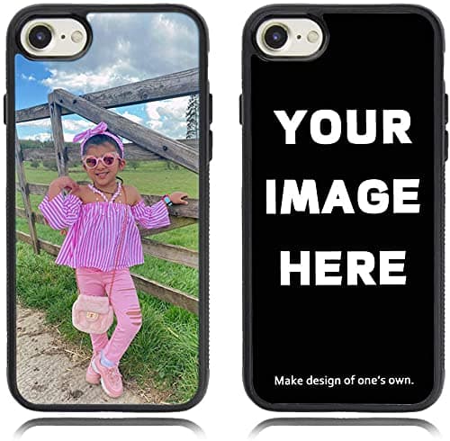 Image of Mobile Stuff Personalised Phone Case For Apple iPhone 8 Plus, Custom Image, Soft TPU Rubber, Shock-Absorbent