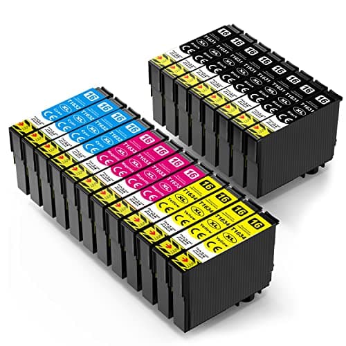 Image of Skydo 16 16XL Ink Cartridges Multipack Compatible for Epson 16 XL for Epson Workforce WF2750 WF2630 WF-2750 WF-2630 WF-2510 WF-2650 WF-2540 WF-2010 WF-2520 Printer ( 20 Pack )