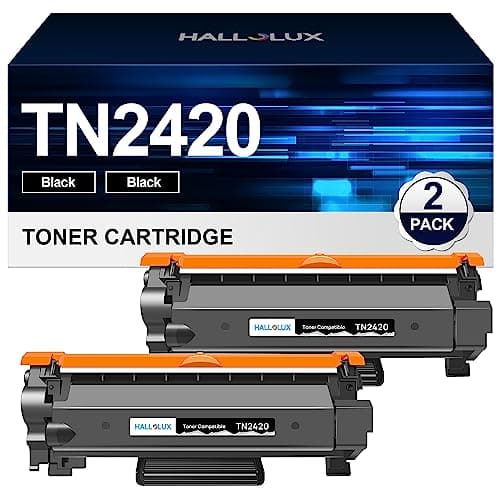 Image of HALLOLUX TN2420 Toner Cartridges 2 x Black Replacement for Brother TN-2420 TN2410 Compatible for MFC-L2710DW MFC-L2750DW HL-L2370DN HL-L2310D HL-L2375DW MFC-L2730DW HL-L2350DW DCP-L2530DW DCP-L2510D