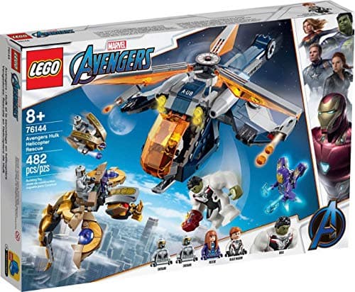 Image of LEGO Marvel Avengers Hulk Helicopter Rescue 76144 Building Kit, New 2019 (482 Pieces)