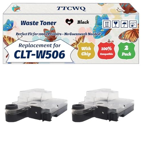 Image of Compatible for Samsung CLT-W506 Waste Toner Container Work for Samsung CLP-680DW CLP-680ND CLX-6260FR Printers (2-Pack Black)
