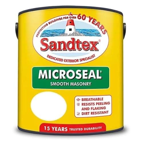 Image of Sandtex Microseal Ultra Smooth Masonry Paint, 2.5L (Vermont Grey)