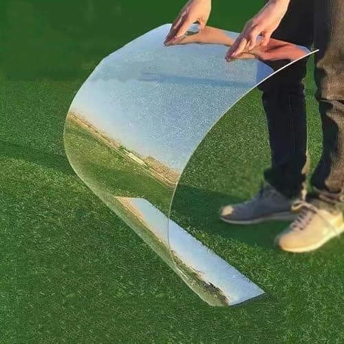 Image of OWIEN Polycarbonate Clear Plastic Acrylic Greenhouse Sheet for Replacement Roofing Sheet,1.2mm Panel Easy to Bend & Cut,UV Resistant Greenhouse Canopy Window Awning Rain Shelter(0.8m x 2m)