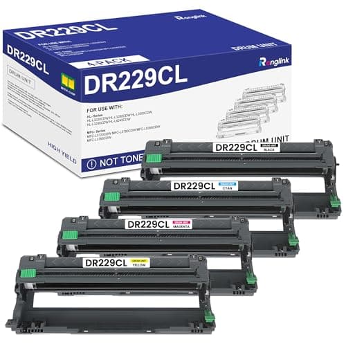 Image of DR229CL Drum Unit Replacement for Brother DR229 DR-229CL Drum Unit for HL-L3220CDW HL-L3280CDW HL-L3300CDW HL-L3295CDW MFC-L3720CDW MFC-L3780CDW MFC-L8395CDW HL-L8245CDW MFC-L3765CDW Printer, 4-Pack