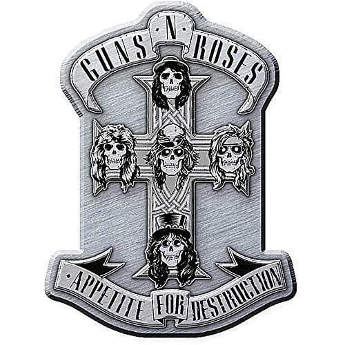 Image of Guns N Roses Appetite For Destruction Metal Pin Badge (ro)