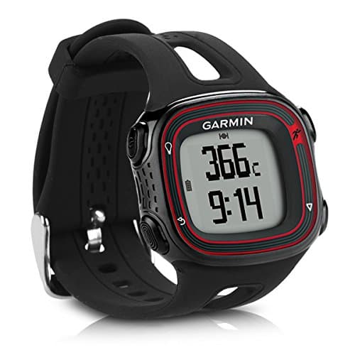 Image of kwmobile Strap for Garmin Forerunner 10/15 (L Size model) Watch Strap - Silicone Replacement Watch Band - Black