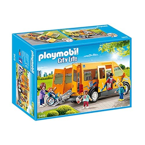 Image of Playmobil City Life 9419 School Van, For Children Ages 4+