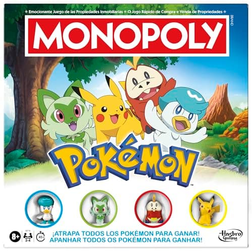 Image of Monopoly Board Game Pokémon Edition - Portuguese Spanish Version
