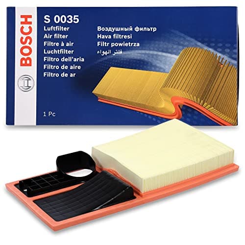 Image of Bosch S0035 Car Air Filter - Separates Particles from the Air Intake - Moisture-resistant plus High Tensile Strength