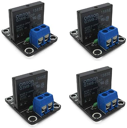 Image of Hailege 4pcs 5V 1 Channel High Level Solid State Relay Module DC Control AC 240V 2A With Fuse