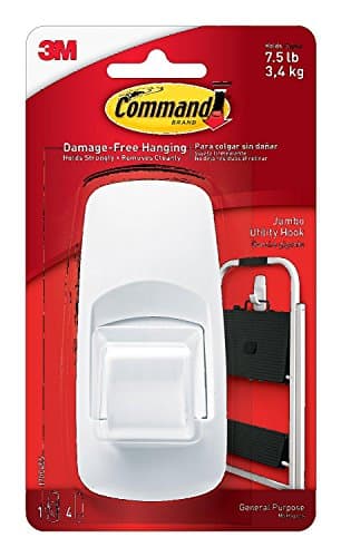 Image of Command Jumbo Hooks with Strips - White (Pack of 2)