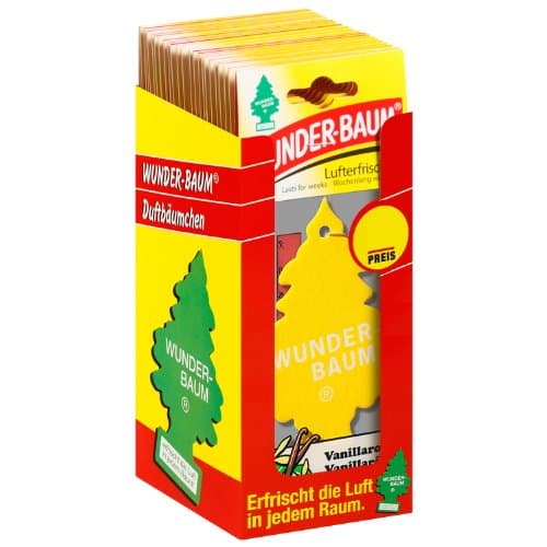 Image of WUNDER-BAUM 134205/24 Air Freshener Box of 24 Vanilla Aroma