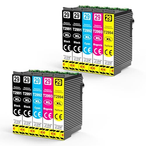 Image of INK4U 29 XL Ink Cartridges Compatible for Epson 29 29XL Ink for Expression Home XP-245 XP-342 XP-352 XP-335 XP-345 XP-235 XP-452 XP-442 XP-255 XP-332 XP-355 XP-455 XP-247 Printer (10-Pack)