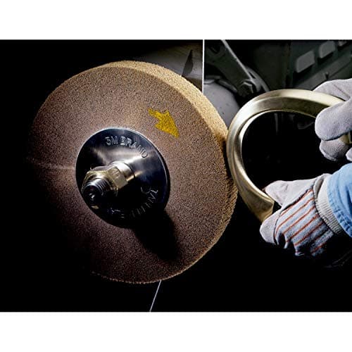 Image of Scotch-Brite 18568 Cut and Polish Flap Brush, 8" x 4" x 4", 5A MED, 4" width, 4000 Rpm