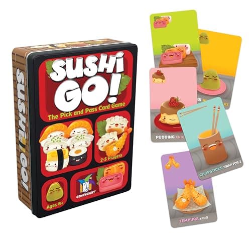 Image of Gamewright , Sushi Go , Card Game , Ages 8+ , 2-5 Players , 15 Minutes Playing Time