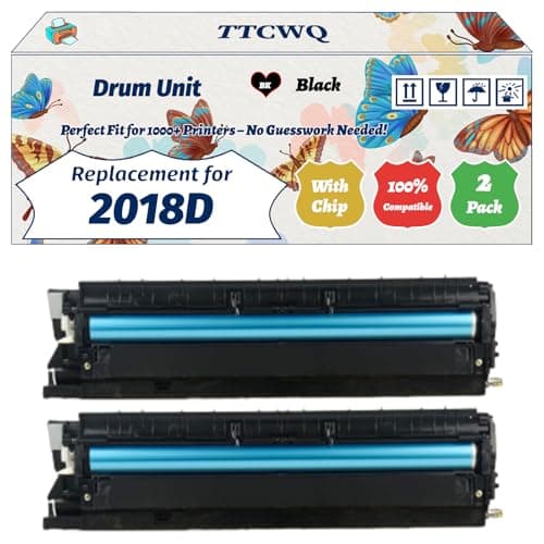 Image of TTCWQ Compatible for Ricoh 2018D Drum Unit Work for Ricoh Aficio MP1610LD MP1800 MP1801 MP1810LD MP2000 MP2000LW Printers (2-Pack Black)