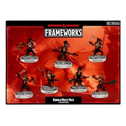 Image of WizKids Kobolds: D&D Frameworks (W1) - Miniature - Unassembled - Highly Detailed - Customizable - Polystyrene - Age 36+