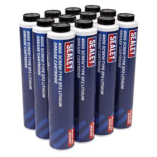 Image of Sealey SCS108 12pk SCREW-ON -EP2 Lithium Grease Cartridge - Multi-Purpose 400g x12 **SCS108 - 12pk**