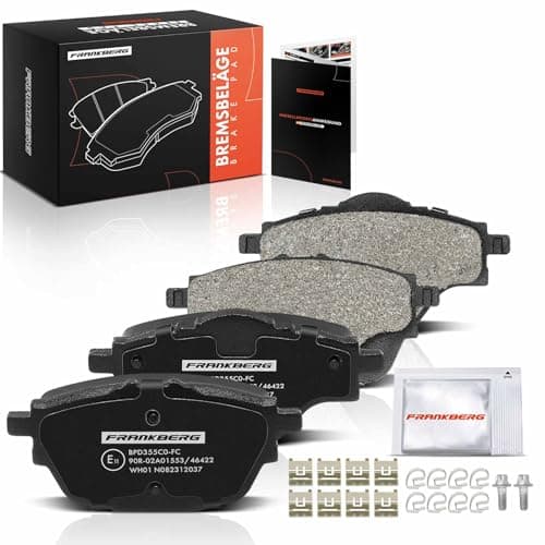 Image of Frankberg Brake Pad Set incl. 4x Pads Rear Compatible with 3008 SUV M4 MC MJ MR 308 SW II L4 LC LJ LR LX 308 II L3 LB LH LP LW Replace# 1609000980