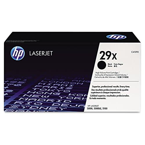 Image of HP C4129X 29X High Yield Original LaserJet Toner Cartridge, Black, Single Pack
