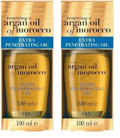 Image of OGX Argan Oil of Morocco Extra Penetrating Hair Oil For Dry and Damaged Hair, 100 ml (Pack of 2)
