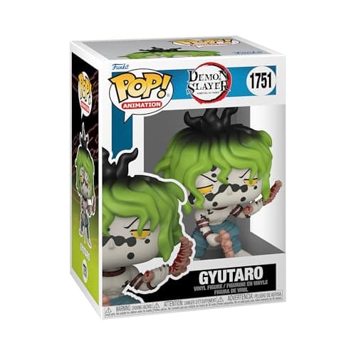Image of Funko Pop! Animation: DS - Gyutaro - Demon Slayer - Collectable Vinyl Figure - Gift Idea - Official Merchandise - Toys for Kids & Adults - Anime Fans - Model Figure for Collectors and Display